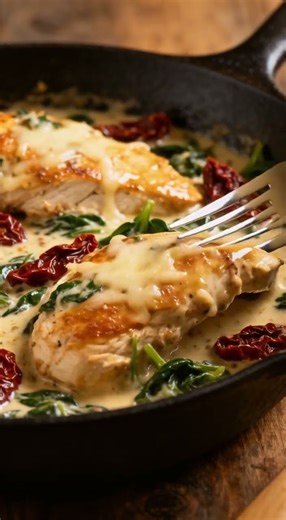 Creamy Tuscan Chicken Skillet