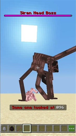 Siren Head Vs SCP 096 #minecraft