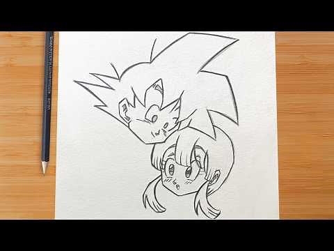 Cómo DIBUJAR a GOKU y MILK ✏️ PASO a PASO - LAPIZ