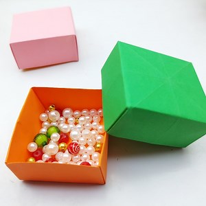 How Make Paper Box | Origami Storage Box Making With Lid | Easy Paper Crafts Step by Step | Creative Art & Craft Ideas