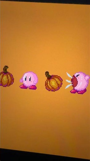 pumpkin kirby! #pixelart #art #digitalart #halloween #kirby