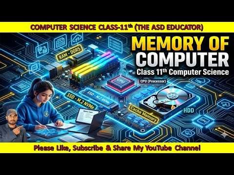Memory of Computer Explained | Primary & Secondary Memory | Class 11 Computer Science