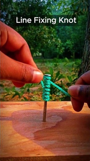 Temporary Line Fixing Simple Binding Knot Trick #knot #rope #knottutorial #knotskill #ropeskills