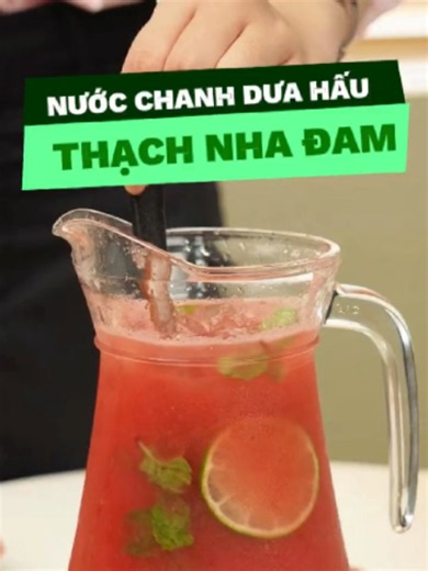 Công thức Nước Chanh Dưa Hấu topping Nha Đam GOCE chuẩn ngoài tiệm