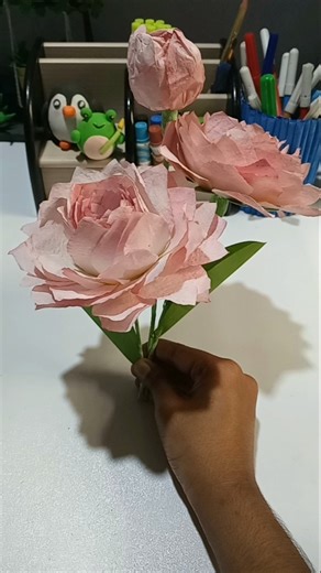 Beautiful Rose Flower 🌸 | DIY Tissue Paper Flower Craft | Easy & Simple craft