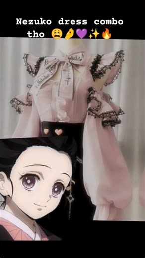 nezuko dress combo tho 🤧🤭✨🔥#demonslayerkimetsunoyaiba