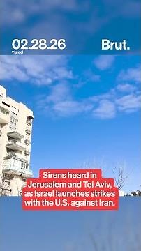 Sirens sounded in Israel after Israel and U.S. strike Iran.