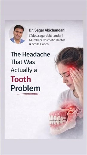 Headache that was in Tooth🫢 #youtubeshorts #shortsindia #headache #jawpain #dentalcare #oralhealth