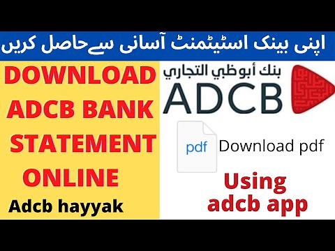 How to download adcb bank statement from app|adcb bank statement print