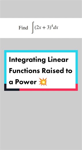 Integrating linear functions raised to a Power | year 12 Maths Methods #mathsmethods #vcemethods #vce #vce2023 #vcestudent #integration #antidifferentiation #aussieteens