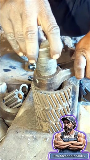 Insane Precision! Con Rod Bush Removal | Most Satisfying Mechanic Work Ever #shorts #viral #skills