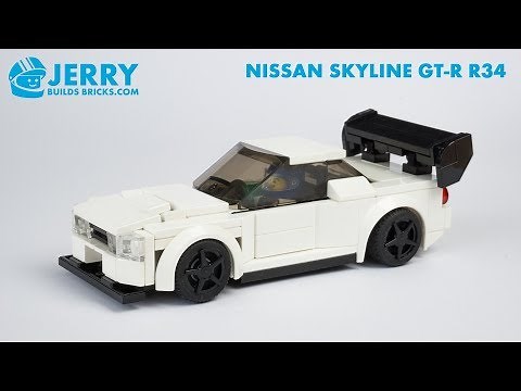 LEGO Nissan Skyline GT-R R34 instructions (MOC #106)
