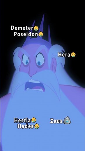 Kronos at family dinner 🍽️🪨👶 #greekmythology