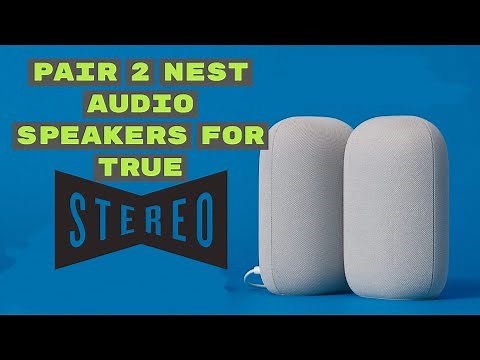 How to Pair 2 Google Nest Audio speakers for STEREO | Smart Home