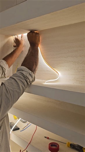 led stripe light installation