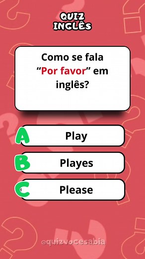 Como dizer 'por favor' em inglês?