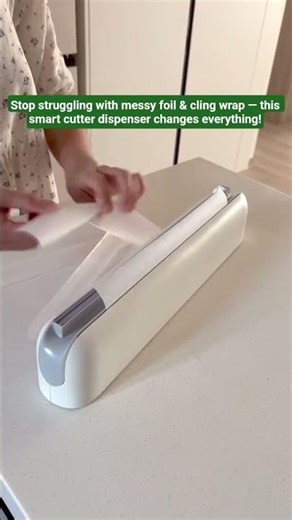 Wrap Dispenser with Cutter | Reusable Cling Film, Foil & Baking Paper Kitchen organizer #shorts