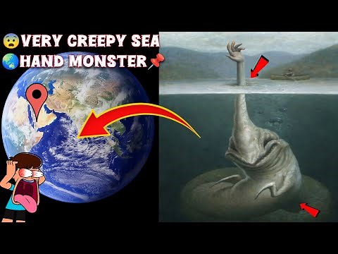 😱 Very Creepy Sea Hand Monster Found in Ocean | Caught on Camera 🌊#eartheffects89