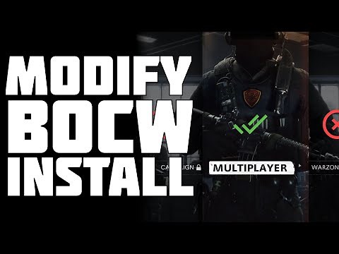 How to Modify your Call of Duty Black Ops Cold War Installation!