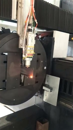 Perfect tube cutting effect😀 #cnc #cncsoftware #machine #tubecuttingequipment