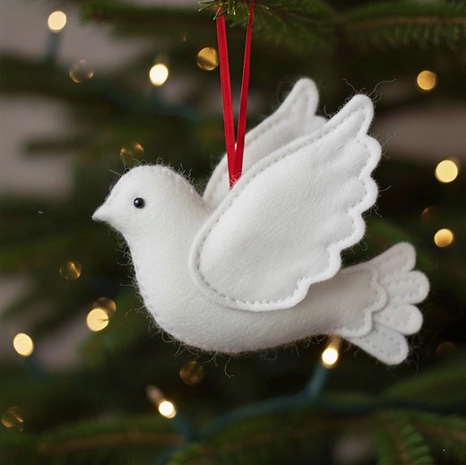 PDF Dove Christmas Ornament, Hand Sewing PATTERN, Tree, Toy, Cute, Easy, Teddy, Tutorial, Craft, Kids, Diy, Felt, Doll, Plushie, Mobile - Etsy