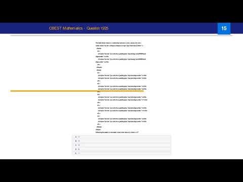 CBEST Math Practice Test - 25 Questions (Free PDF in Description)
