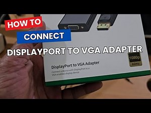 DisplayPort to VGA Adapter | Convertor for Connect Display port to VGA Computer Monitor