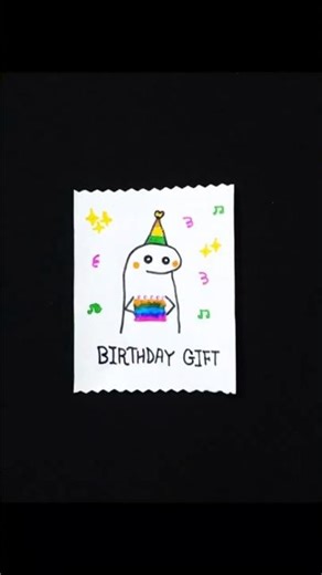 Cute Birthday card idea | Easy Diy Gift #status #craft