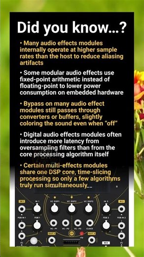 Audio effects module: hidden DSP limits, latency tricks and routing secrets