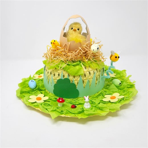 DIY Chick Egg Nest Easter Bonnet Craft Kit - Make Your Own Easter Hat - Etsy Australia
