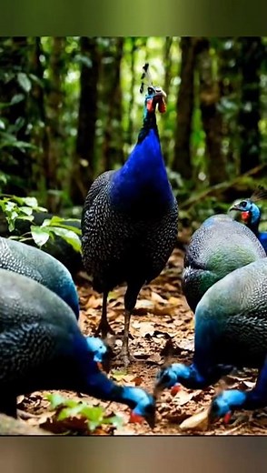 Conoce las curiosas gallinas de guinea #animals #art #aves #diamundialdelosanimales