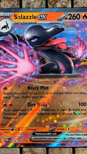 Salazzle ex (016/088 - Double Rare Holofoil) - Mega Evolution: Perfect Order - Pokemon TCG