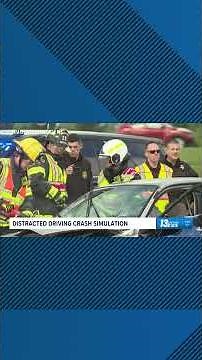 High school students learn dangers of distracted driving during crash simulation