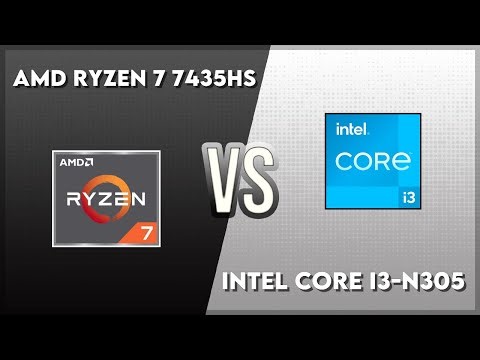 AMD Ryzen 7 7435HS vs Intel Core i3-N305 Technical Comparison