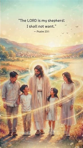 The LORD Is My Shepherd ☀️🤍 Family Prayer with Jesus | Psalm 23