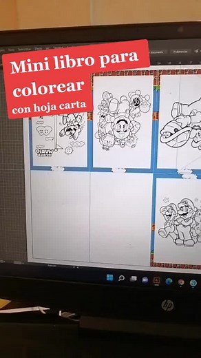 Mini libro super practico y fácil de hacer con una hoja tamaño carta o A4. Puedes poner el diseño de la portada en la misma hoja, pero personalmente preferí darle un toque más profesional con el papel fotográfico de portada, encuentro se ve mucho mejor 👌 #diseñopersonalizado #librocolorear #cumpleaños #simple #diseñografico #amoloquehago #hechoconamor