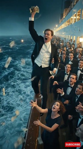 Titanic When People Realize Money can not save the life
