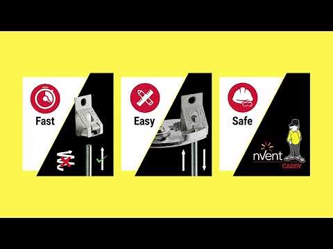 nVent CADDY Rod Lock Spring Steel Rod Hangers