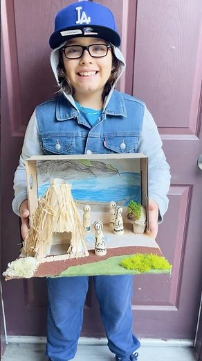 Native American 4th grade project diorama