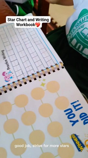 Happy Friday🩷 Writing workbook with Star Chart🥰 #BuhayGuro #teacherlife #DepEdPhilippines | Lyn Serrano