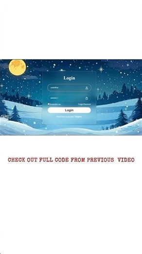 login page in simple and easy code and css properties