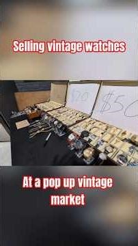 vintage watch booth setup!