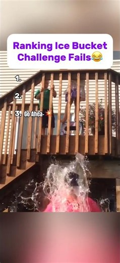 Ranking Ice Bucket Challenge Fails!😂😭 #haha #funny #ranking #fails #icebucketchallange #haha
