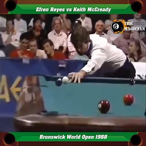 Efren Reyes vs Keith McCready, Brunswick World Open 1988 part 2 #Billiards #TheMagician_GreatestPoolPlayers | Billiard Hall of Legends