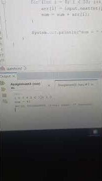 Assignment 3 – Java Arrays