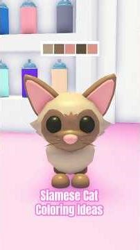 Siamese Cat coloring ideas! #roblox #adoptme