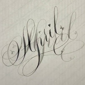 9.4K views · 37 shares | Hello April! By Charlart Script #helloapril #calligraphy #oddlysatisfying #lettering | Lettering Time | Facebook