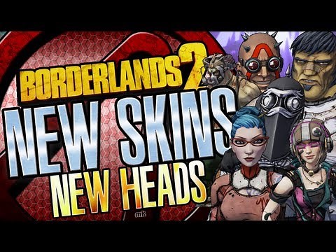 Borderlands 2 New DLC Skins and Heads Packs All Characters 1080p