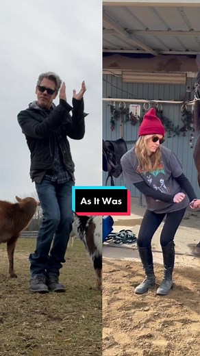 Different barns, same vibes #FarmLife #AsItWas | kevin bacon dancing