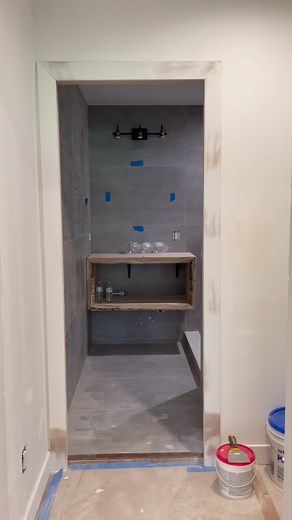 Hidden bookshelf door✨ #construction #diy #design #reelsvideo #viral #contractor | Scarlet Oak Homes